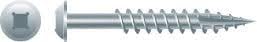 #8 x 1 Deep Thread Wood Screws/Combo/Round Washer Head/Steel/Zinc/Square & Phillips Combo Drive/Full Thread (Carton: 4,000 pcs)