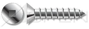 (1500pcs) #8 X 5/8' Flat Countersunk Square Self Tapping Screws, Stainless Steel 18-8, Ships Free in USA by Aspen Fasteners