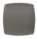 FSE 29009SG Plate, 9' x 9', 1' deep, Square, Break-Resistant, Dishwasher Safe, BPA Free, Melamine, Classic, Stone Grey, NSF, Pack of 12