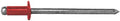 CRL Brown 1/8' Diameter, 1/16' to 1/8' Grip Range Aluminum Rivet with Aluminum Mandrel in Packs of 10000