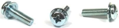 10-32 x 5/8' SEMS Screws/Square Cone Washer/Phillips/Pan Head/Steel/Zinc / 4,000 Pc. Carton