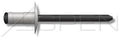 (10000pcs) 1/8X.031-.187 Multigrip Rivets Aluminum Body/Steel Pin Low Profile Pin=Black Phosphate Coated