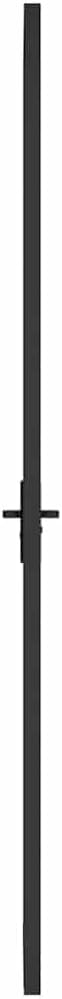 vidaXL Interior Door, Aluminum Frame Glass Door, Inner Door with Alloy Handle for Bathroom Bedroom, 36.6'x79.3' Black ESG Glass and Aluminum