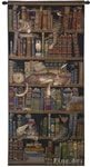 Classic Tails by Charles Wysocki - Cute Sleeping Cats on Bookshelf - Charles Wysocki - Cotton Woven Tapestry Wall Art Hanging - USA (55x27)