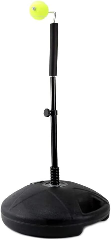 Heavy Duty Tennis Trainer Training Kit, Easy to Assemble Tennis Training Machine, Single Training Tennis Trainer Adjustable Height of 68cm-100cm, for Indoor and Outdoor