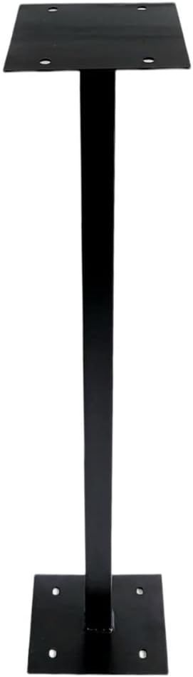 ACL Pillar Mount Stand for Post Boxes - Durable Rustproof Weatherproof Design - Easy Outdoor Installation (Black)