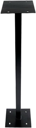 ACL Pillar Mount Stand for Post Boxes - Durable Rustproof Weatherproof Design - Easy Outdoor Installation (Black)