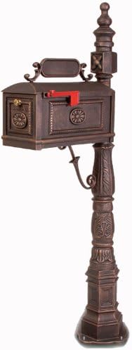 Decorative Residential Curbside Cast Aluminum Mailbox Bronze Authentic * Original * Exclusive