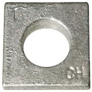 5/8' Square Beveled Malleable Iron Washer Hot Dip Galvanized (HDG) (Quantity: 360 pcs) - Inside Diameter: 5/8' inches