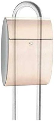 Allux Galvanized Steel Mailbox Stand Post - Silver