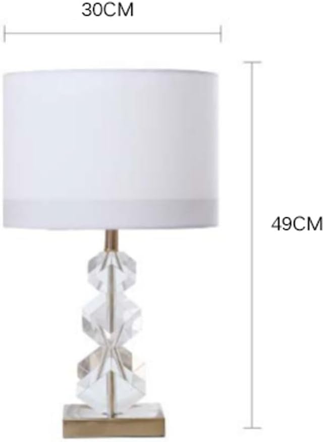 Crystal Table lamp Desk Lamp Bedside Master Bedroom Crystal Minimalist Living Room Table Lamps(Small)