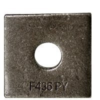 (200pcs) 5/8' Square Beveled F436 Hardened Washer, Plain (inch), Size: 5/8'