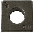 1' Square Beveled Malleable Iron Washer Plain Finish (Quantity: 135 pcs) - Inside Diameter: 1' inches