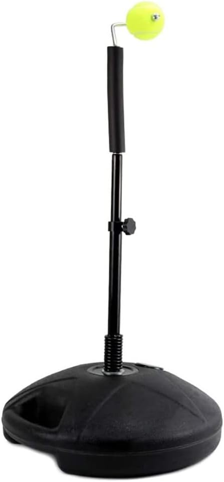 Heavy Duty Tennis Training Machine, Portable Tennis Trainer Training Kit with Handle, Single Training Tennis Trainer for Indoor and Outdoor, Adjustable Height of 68cm-100cm