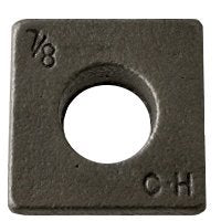 (360pcs) 5/8' Square Beveled Malleable Washer, Plain, (inch), Size: 5/8'