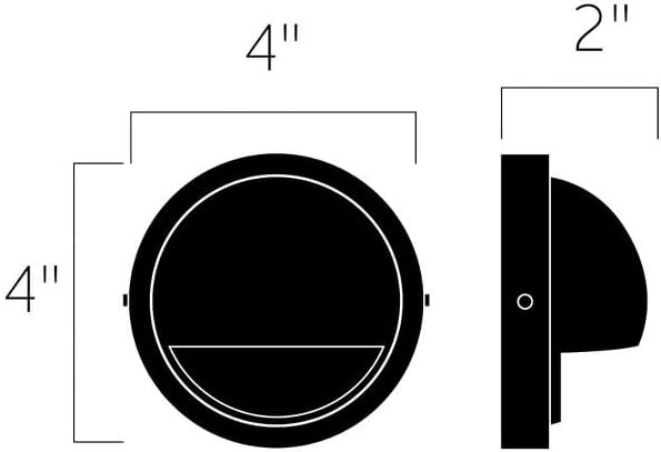 Kichler 15764AZT27R Half Moon LED Deck Light