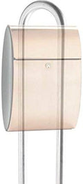 Allux Steel Mailbox Stand Post, Black