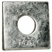 5/8' Square Beveled F436 Hardened Washer Hot Dip Galvanized (HDG) (Quantity: 200 pcs) - Inside Diameter: 5/8' inches