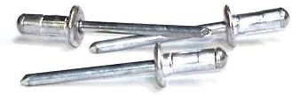 1/8' x .125'-.312' Low Profile Multi-Grip Rivets/Aluminum Body/Steel/Black Phos Mandrel / 10,000 Pc. Carton