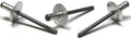 1/8' x .031'-.187' Dome Head/Large Flange Multi-Grip Rivets/Aluminum Body/Steel/Black Phos Mandrel / 8,000 Pc. Carton