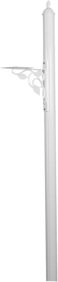 Special Lite Albion Mailbox Post - White Aluminum Post for Curbside Mailbox - SPK-651-WH