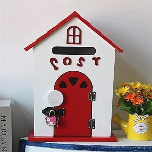 Mail Boxes Wall Mounted Mailbox Parcel Box Letterboxs Indoor Wooden Mailbox Creative Personality Lockable Secure Post Box Parcel Box Drop Box 927