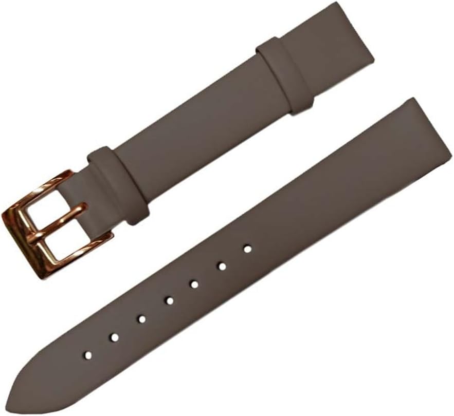 LeatherFor Women Men 12mm 14mm 16mm 18mm 20mm 22mm Watch Band Straps Thin Watch Bracelet Watch Accessories coffee 2 12mm