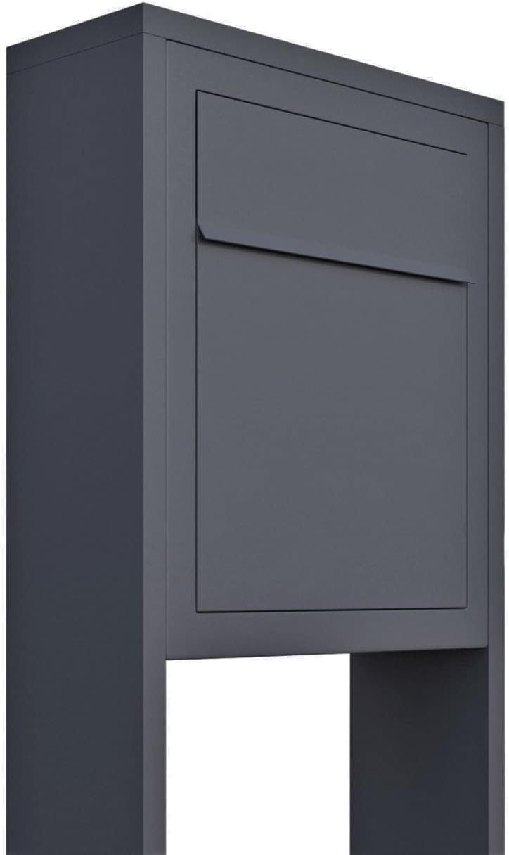 Stand Base by Bravios - Modern Post-Mounted Anthracite Mailbox