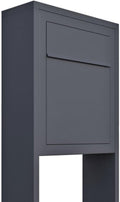 Stand Base by Bravios - Modern Post-Mounted Anthracite Mailbox