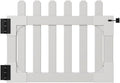 33.5in H x 42in W (1 Gate) No Dig WamBam Newport Gate Kit, White Vinyl Picket Fence Entry Kit for Newport Panels, Access Door for Backyard, Patio, Outdoor, or Garden Barrier, ZP19004