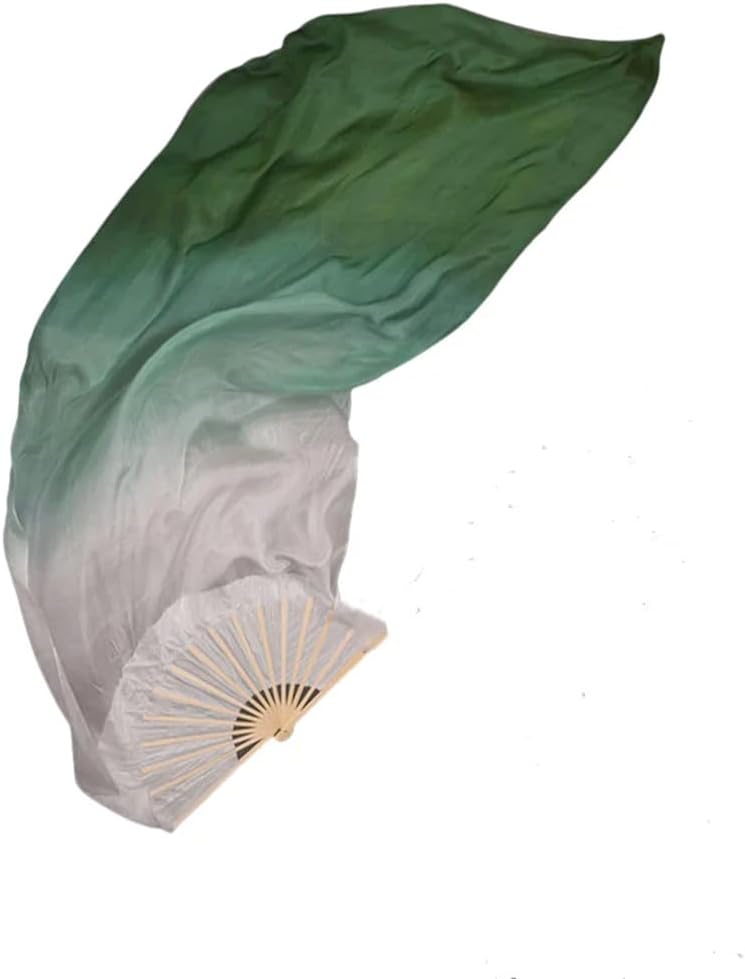 Women Belly Dance Silk Long Fan Veils Props Belly Dance Pastel Colors Flag Streamer Adults