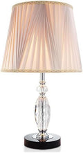 Crystal Table lamp Crystal Desk Lamp Minimalist Bedroom and Study Atmosphere Light Table Lamps(Pink)