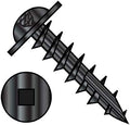 10-9X5/8 Square Recess Round Washer Head Deep Thread Wood Screw Type 17 Full Thread Black Oxide (Pack Qty 5,000) BC-1010DQRW17DB by Shorpioen