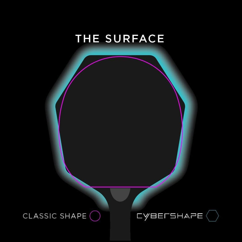 STIGA Cybershape Carbon Table Tennis Blade | Ping Pong Paddle - Unique Design for Larger Hitting Area & Increased Control - Competition Approved