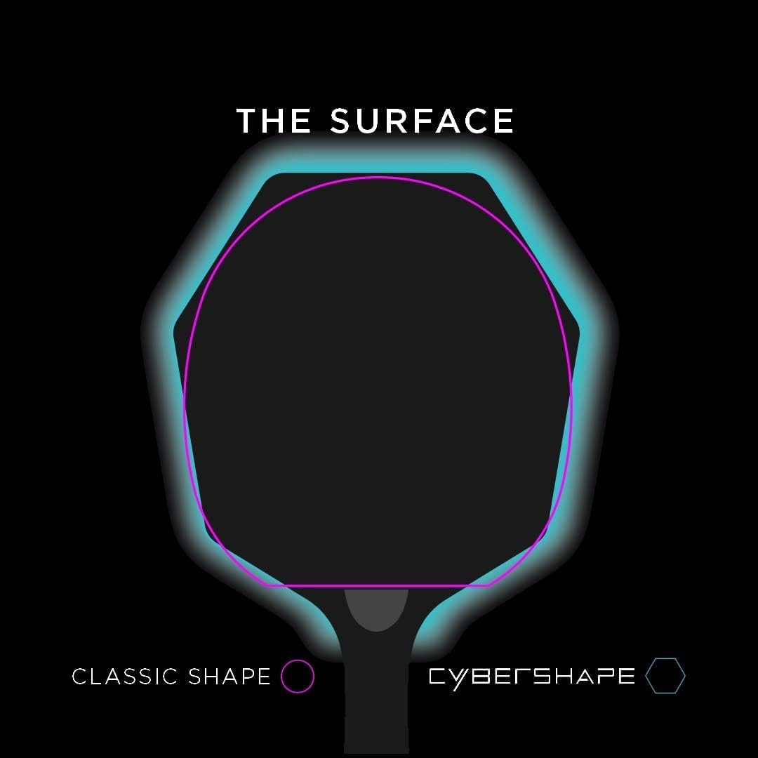 STIGA Cybershape Carbon Table Tennis Blade | Ping Pong Paddle - Unique Design for Larger Hitting Area & Increased Control - Competition Approved