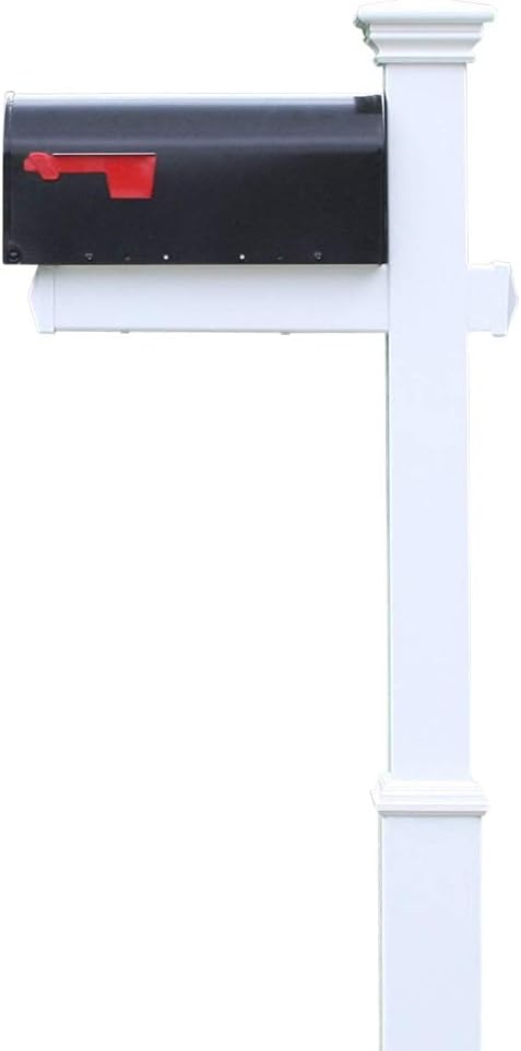 4Ever Products The Grant Vinyl/PVC Mailbox Post (Includes Mailbox)