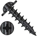 8-11X5/8 Square Phillips Drive Round Washer Deep Thread Type17 Full Thread Black Oxide (Pack Qty 6,000) BC-0810DXRW17B by Shorpioen