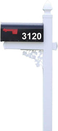 4Ever Products The Darlington Vinyl/PVC Mailbox Post (Includes Mailbox)