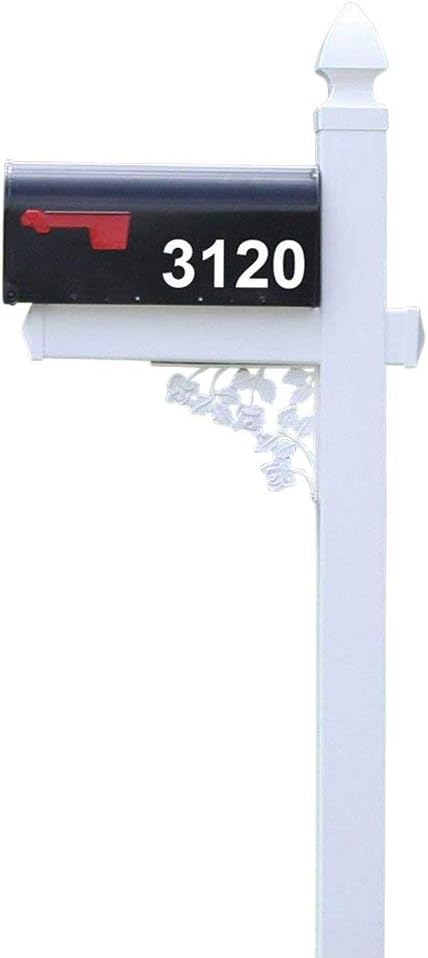 4Ever Products The Darlington Vinyl/PVC Mailbox Post (Includes Mailbox)