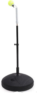 Adult Beginner Tennis Training Black Equipment, Height Adjustable Kids Serve Swinger Tennis Self Practice Machine for Outdoor/Indoor/Home/Office