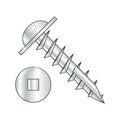 #10 x 1 Deep Thread Wood Screws/Square/Round Washer Head/Type 17 Pt/Steel/Zinc/Type 17 Point/Full Thread (Carton: 4,000 pcs)