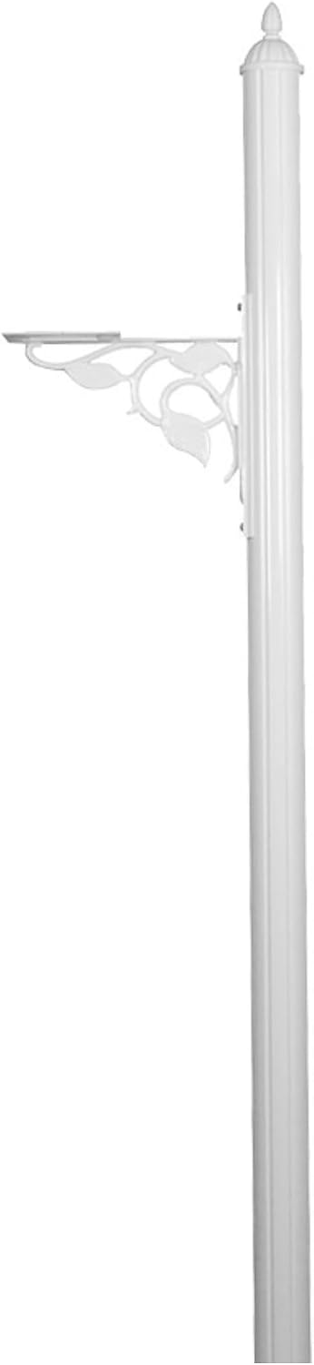 Special Lite Albion Mailbox Post - White Aluminum Post for Curbside Mailbox - SPK-651-WH