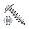 10-9X5/8 Square Drive Round Washer Head Deep Thread Wood Screw Type 17 Full Thrd ZincBake - ECS-1010DQRW17D