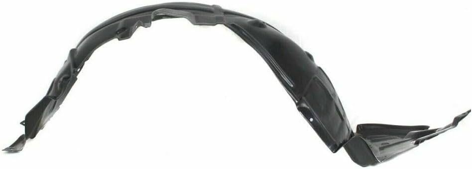Wheel Liner Front Driver Side Left LH Plastic for Lexus for GS350 Base 2008-2011 Rivet-on-Attachment Type Black Matte 5380630150 12312-4
