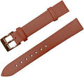 LeatherFor Women Men 12mm 14mm 16mm 18mm 20mm 22mm Watch Band Straps Thin Watch Bracelet Watch Accessories Brown 2 14mm
