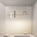 80Cm Pendant Light Dining Table Office Lamps, Led Hanging Light Dimmable Ceiling Light with Remote Control, Modern Ring Design Chandelier, for Living Room-OneColor