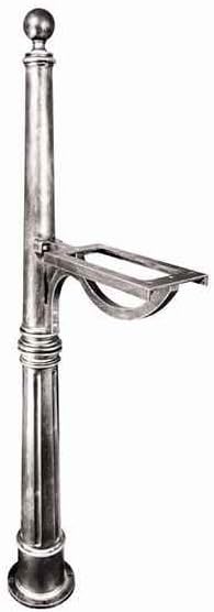 Ashland Mailbox Post and Burial Kit Finish: Swedish Silver
