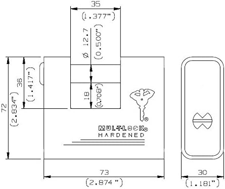 Mul-t-lock #35 C-Series Sliding Bolt