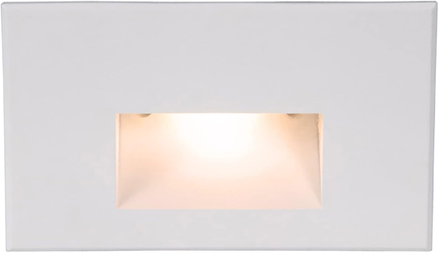 WAC Landscape Lighting, LEDme 120V LED Horizontal Indoor and Outdoor Step and Wall Light 2700K Built-in LED in White