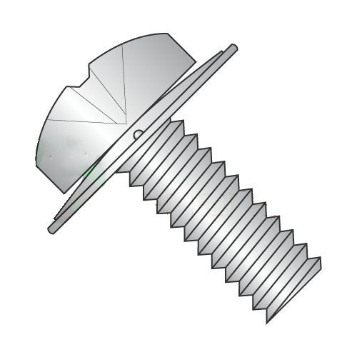 4-40 x 5/8' SEMS Screws/Square Cone Washer/Phillips/Pan Head / 18-8 Stainless Steel (Carton: 5,000 pcs)